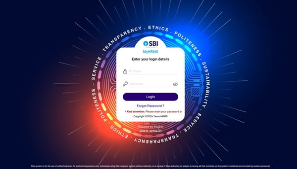 Login to HRMS SBI Portal