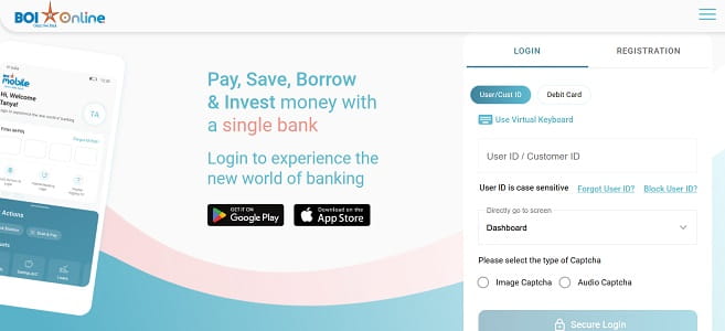 Bank of India Net Banking: Login, New User Registration, Password Reset