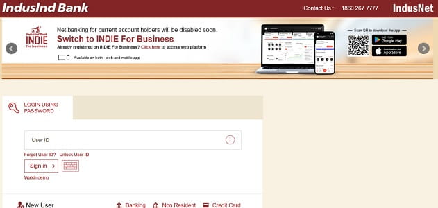 IndusInd Bank Net Banking
