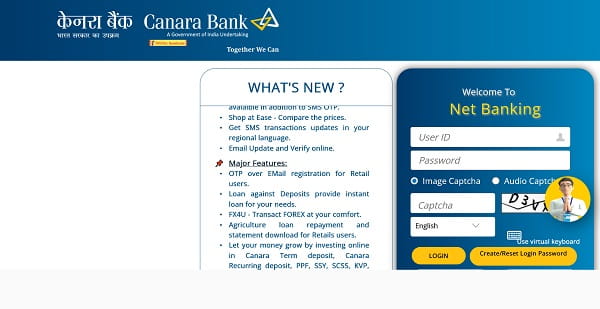 Canara Bank Net Banking